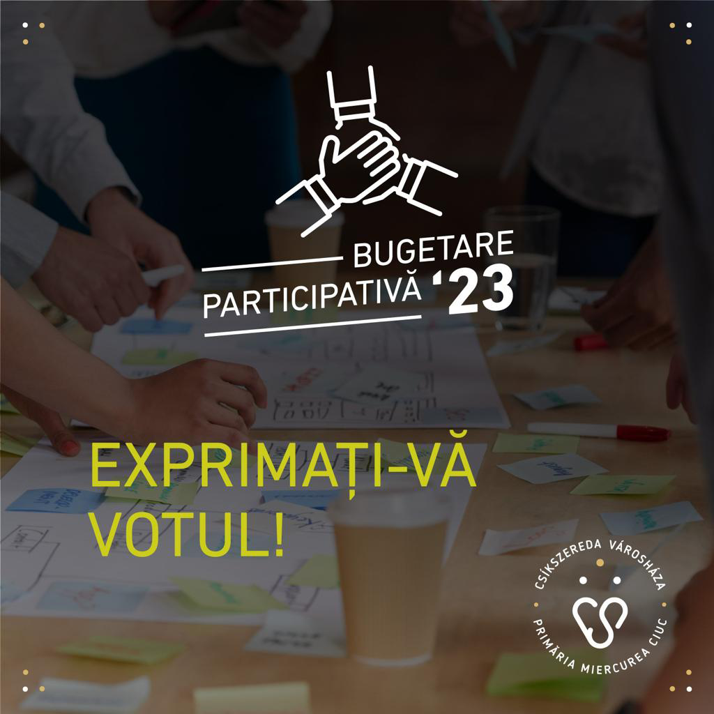 Bugetare participativă 2023: s-a deschis prima rundă de votare!